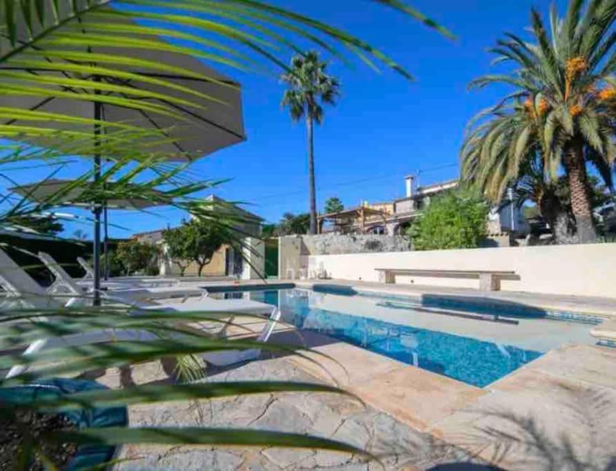Lovely Appartment 'Solana' With Big Garden, Nice Pool Teulada Bagian luar foto