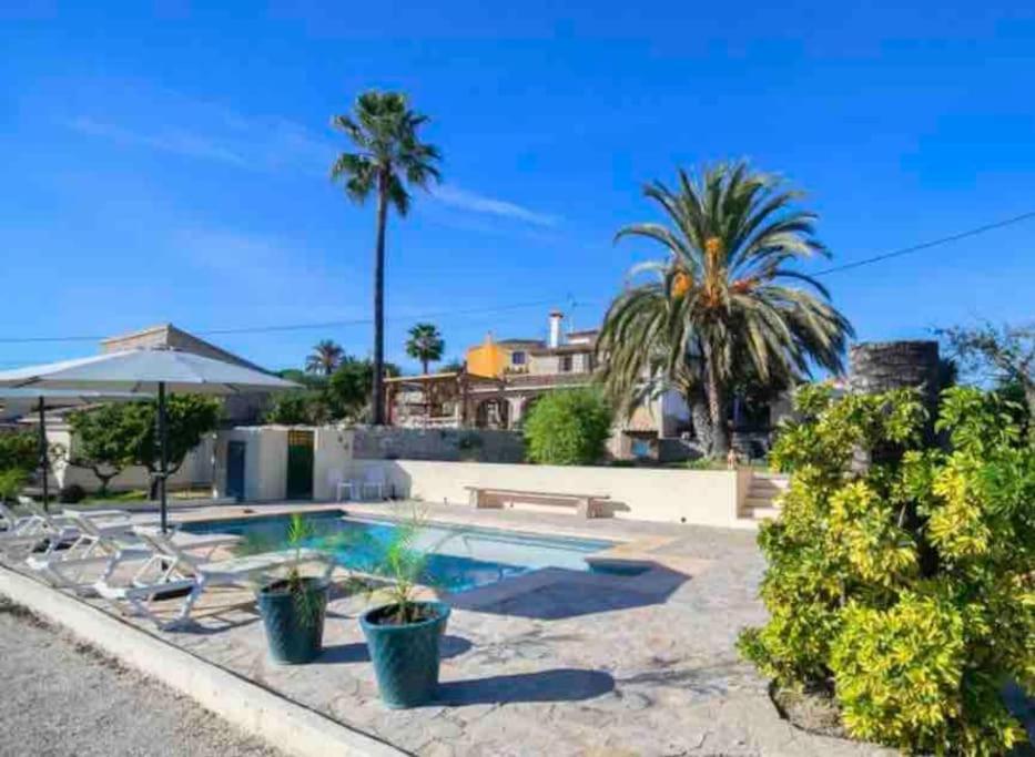 Lovely Appartment 'Solana' With Big Garden, Nice Pool Teulada Bagian luar foto